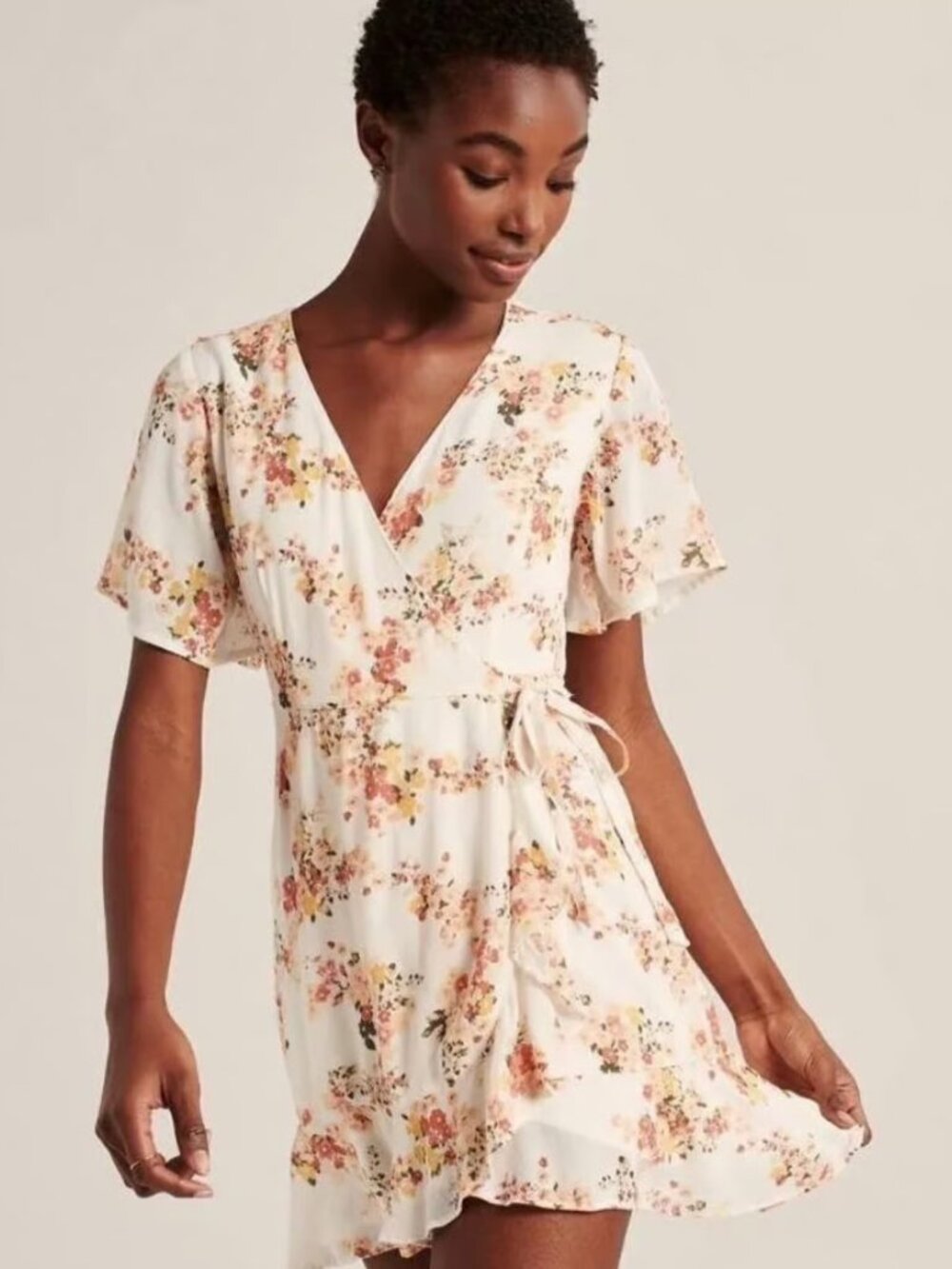 Abercrombie & Fitch Floral Wrap Dress XS